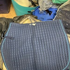 Navy Quilted Saddle Pad